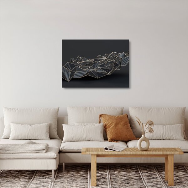 Tablou pe sticlă abstracției (70x50 cm)
