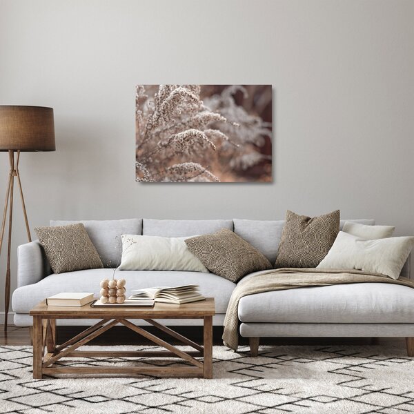 Tablou pe sticlă cu plante (70x50 cm)