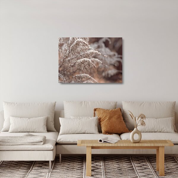 Tablou pe sticlă cu plante (70x50 cm)