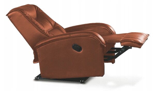 Fotoliu recliner Houston 564Maro, 8x9x9cm, Piele ecologică, PicioarePicioare: Plastic