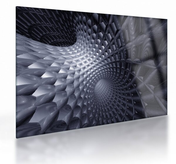 Tablou pe sticlă - Abstract 3D (70x50 cm)