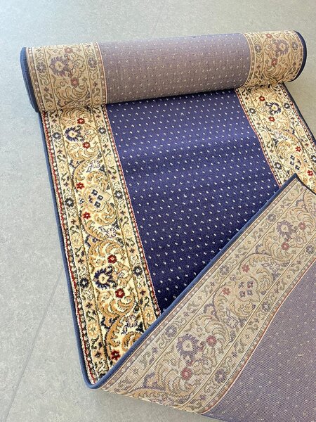 Model Rada, Traversa festonata Latime 120 cm, Bleumarin 120 x 700