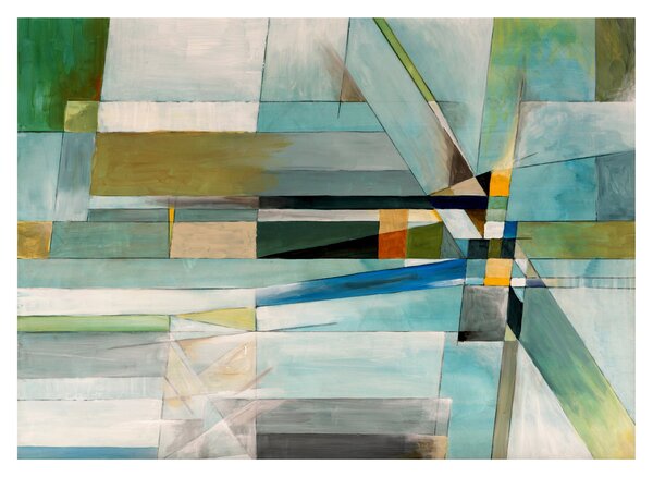 Tablou pe sticlă - Abstract (70x50 cm)