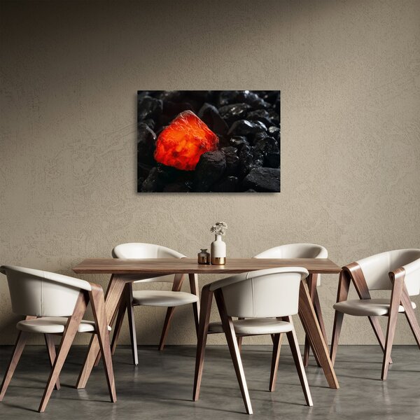 Tablou pe sticlă - Mineral strălucitor (70x50 cm)