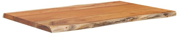 Masă laterală 60x40x2,5 cm lemn masiv acacia, margine naturală