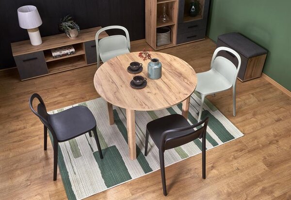 Masă de sufragerie extensibilă 102-142 cm Ralllon (stejar craft) (pentru 4 6 persoane). 1049297