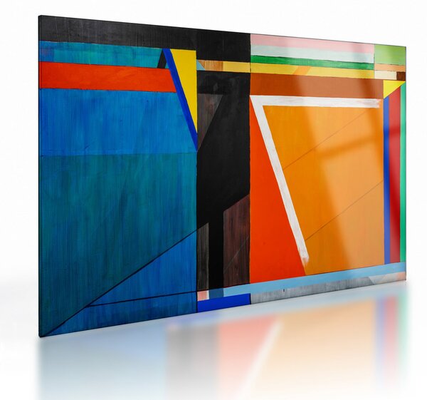Tablou pe sticlă - Geometrie (70x50 cm)