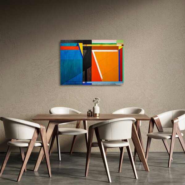 Tablou pe sticlă - Geometrie (70x50 cm)