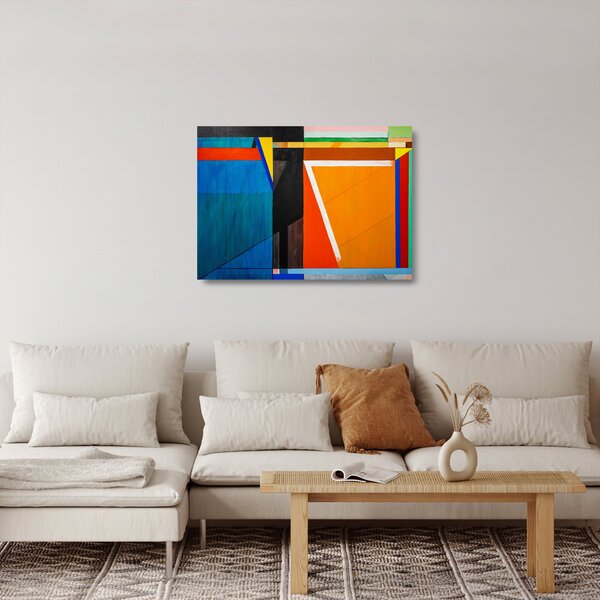 Tablou pe sticlă - Geometrie (70x50 cm)