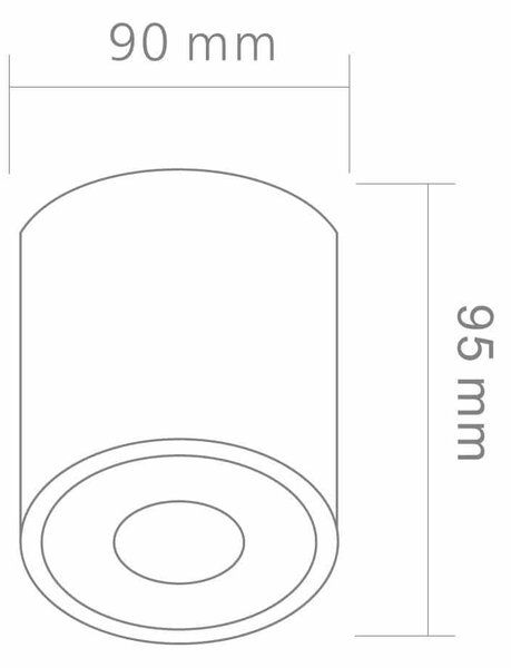 Open Design Rullo lampă de tavan 1x8 W negru OR82463