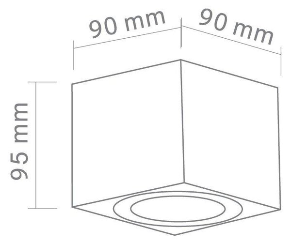 Open Design Lago lampă de tavan 1x8 W alb OR82142