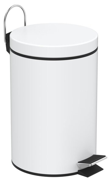 Aqualine Aqualine, coș de gunoi rotund SIMPLE LINE 3l, alb, 28103