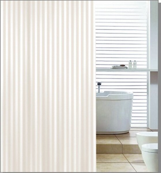 Aqualine Aqualine, perdea de dus 180x200cm, poliester, bej, ZP003