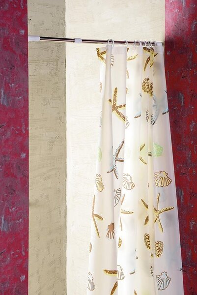 Aqualine Aqualine, Perdeau de dus 180x200cm, vinil, stea, ZV016