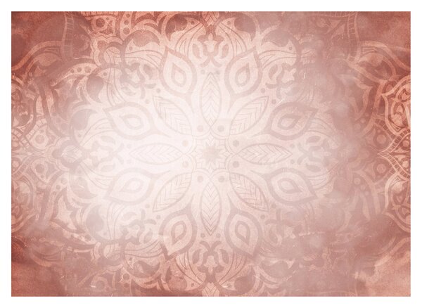 Tablou pe sticlă - Mandala roz (70x50 cm)