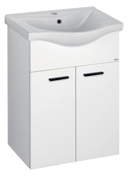 Aqualine Aqualine, mâner ZINA, 126/96mm, negru mat, 10099