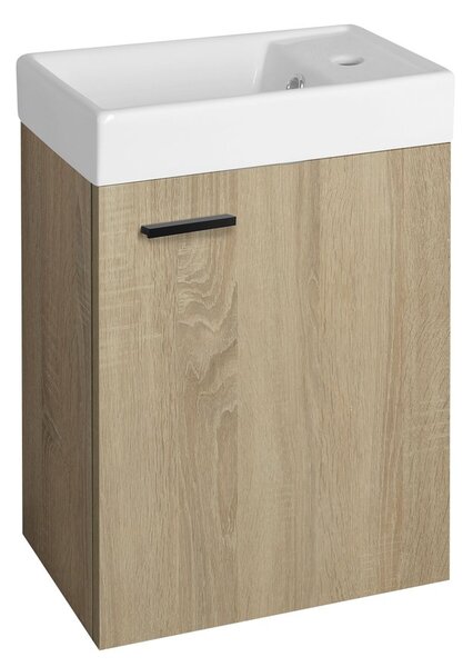 Aqualine Aqualine, mâner ZINA, 126/96mm, negru mat, 10099
