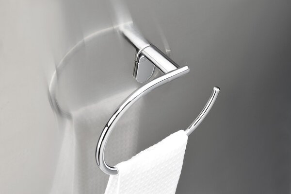 Aqualine Aqualine, suport pentru prosoape ZERO deschis, crom, ZE006