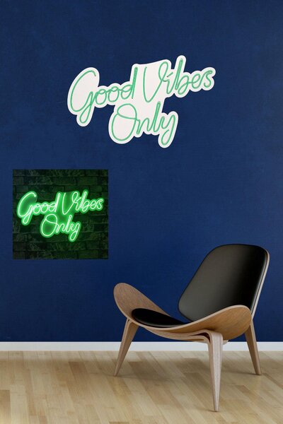 Lampa Neon Good Vibes Only 2, 37x62 cm