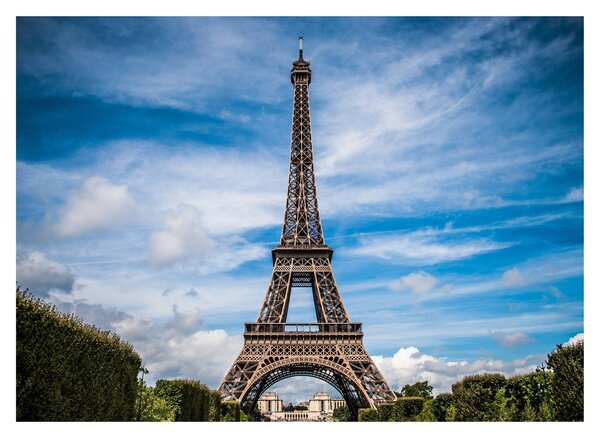 Tablou pe sticlă - Turnul Eiffel (70x50 cm)