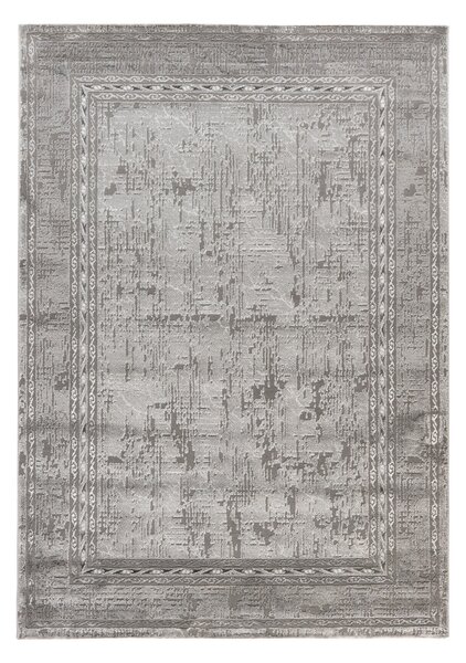 Covor MARMARIS 404, 80x150 cm, forma dreptunghiulara, fibre sintetice, gri