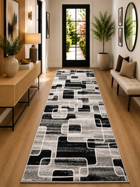 Traversa Covor, Cappuccino 16402, Gri, Latime 100 cm, Diverse Lungimi, 1700 gr mp