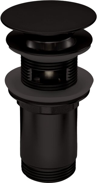 Deante Click-Clack, dop de scurgere universal pentru chiuvetă cu carcasă metalică, negru mat, DEA-NHC_N10U