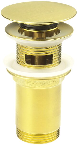 Deante Click-Clack, dop de scurgere universal pentru chiuvetă cu carcasă metalică, auriu mat, DEA-NHC_R10U
