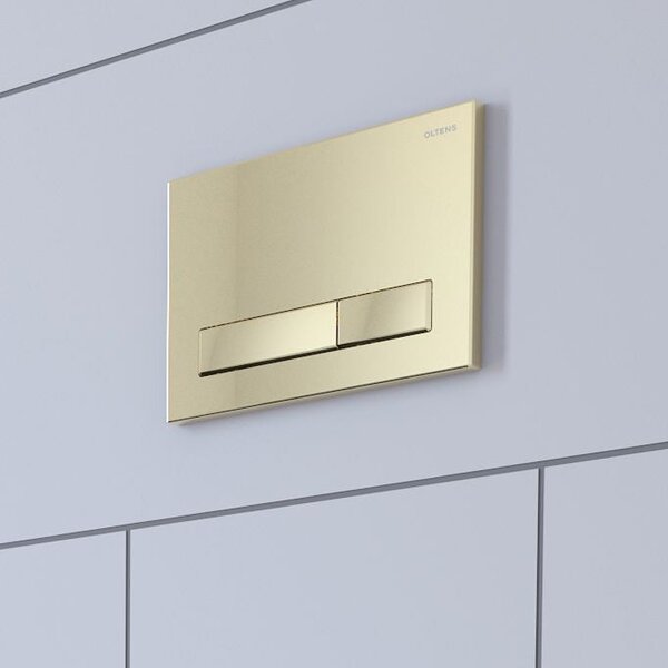 Oltens Torne buton de spălare pentru WC auriu strălucitor 57101800