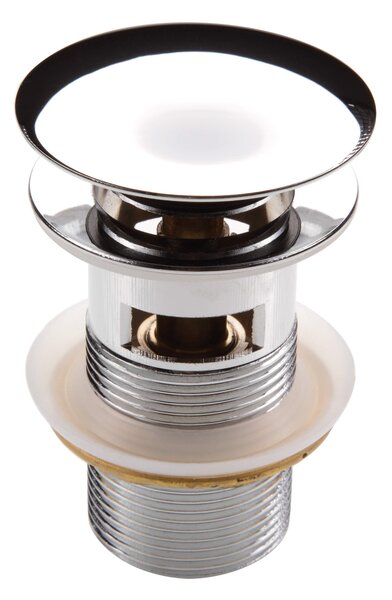 Deante Dop metalic click-clack pentru chiuveta cu preaplin, rotund, cromat, NHC_010B