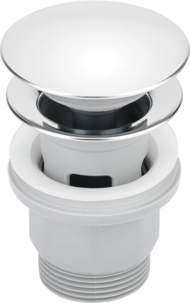 Deante Dop din plastic click-clack pentru chiuveta cu preaplin, rotund, cromat, NHC_010P
