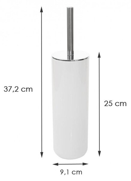 Erga Alba, perie de toaleta in picioare, alba, ERG-YKA-CH.ALBA-WH SWC