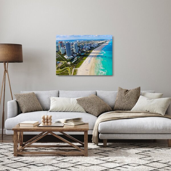 Tablou pe sticlă - Miami, Florida (70x50 cm)
