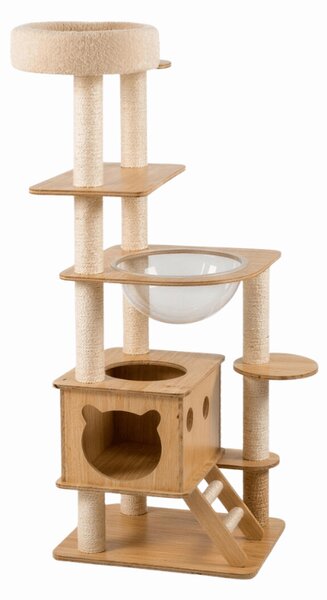 Ansamblu de joaca pentru pisici HAPPY CAT 147x40x40 cm, bej