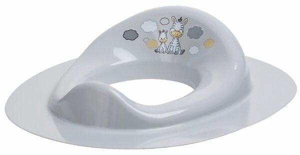 BISK Erga 4 KIDS, scaun toaleta pentru copii Zebra, gri, ERG-08316