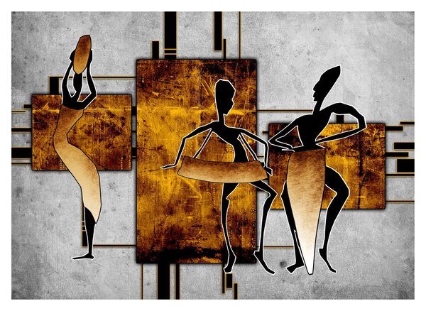 Tablou pe sticlă - Motiv cultura africană (70x50 cm)