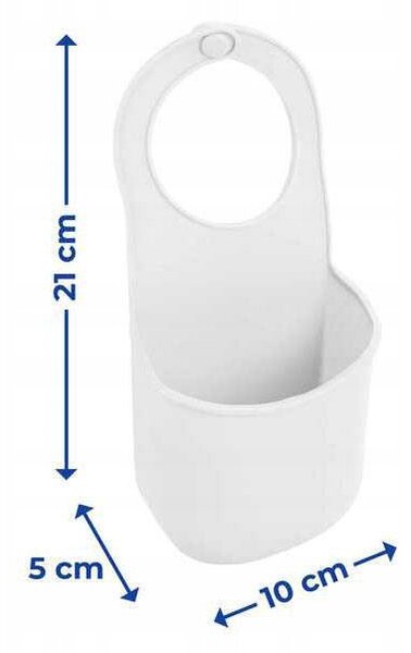 BISK Erga Basic, suport pentru burete din silicon pentru chiuveta 100x4x195 mm, turcoaz, ERG-07892