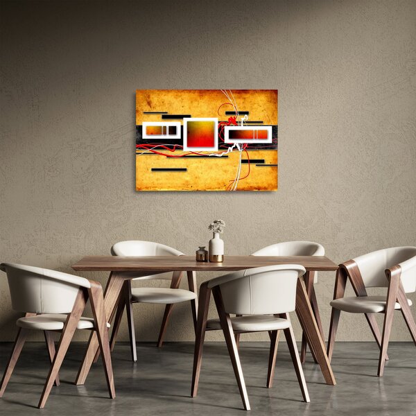 Tablou pe sticlă - Abstract (70x50 cm)