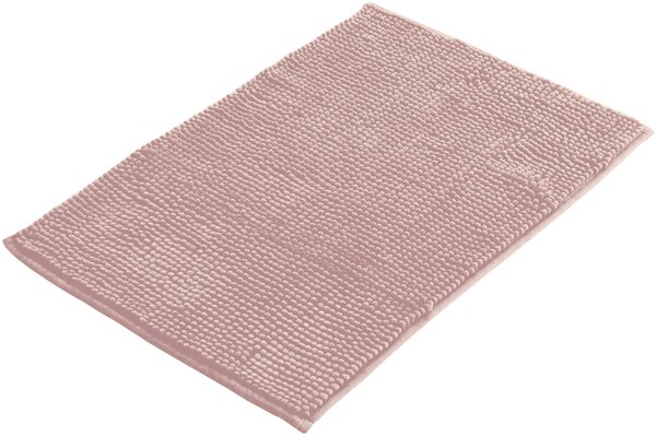 BISK Erga Basic, covoraș de baie 60x40 cm, model 6 Chenille Rolled, roz deschis, ERG-08150