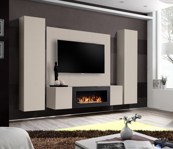Mobilier living cu biosemineu Feryhill CC FY M P1 (cașmir). Promo -18%. 1156466