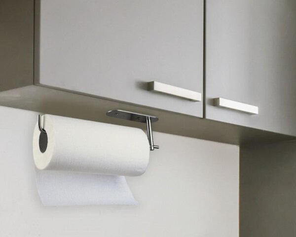 Erga Cesto, suport pentru prosoape de hârtie de bucătărie 32 cm, oțel inoxidabil, ERG-YKA-CH.CESTO