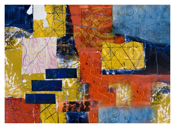 Tablou pe sticlă - Abstract (70x50 cm)