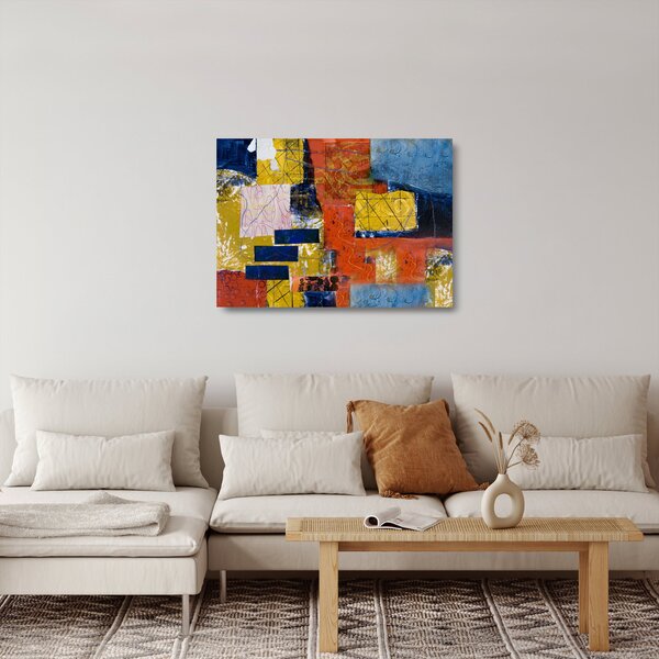 Tablou pe sticlă - Abstract (70x50 cm)