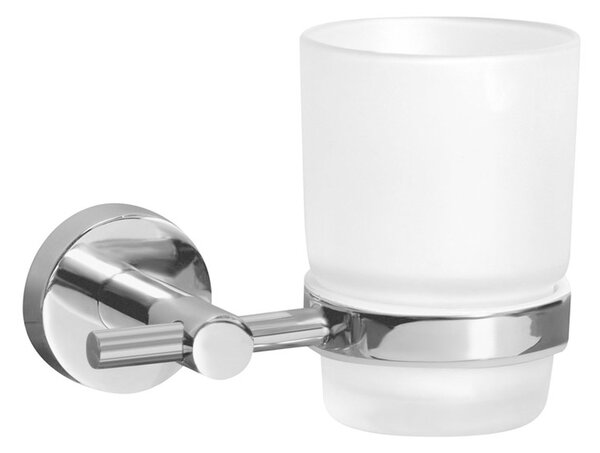 BISK Erga FOR YOU, cană de perete pentru periuțe de dinți, crom, ERG-01174