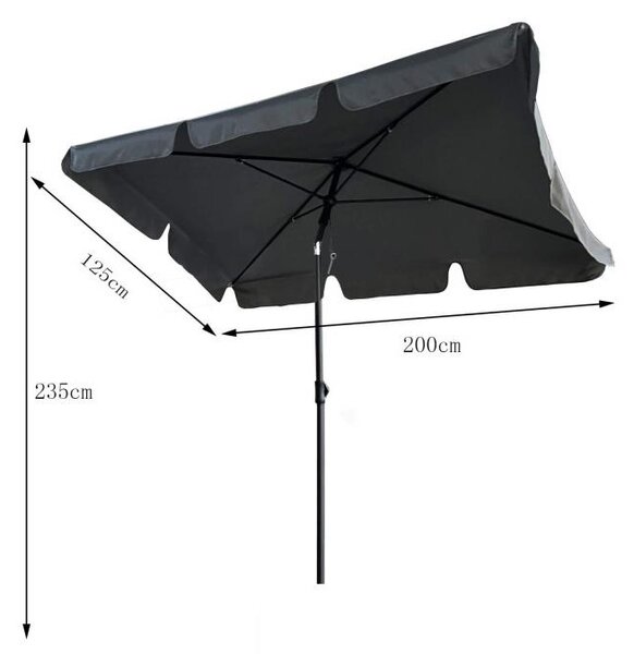 Umbrelă pentru grădină Fosta (gri închis). Promo -12%. 1088130