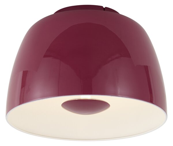 Lampă de tavan retro roșie cu interior alb, inclusiv LED reglabil în 3 trepte - Vera