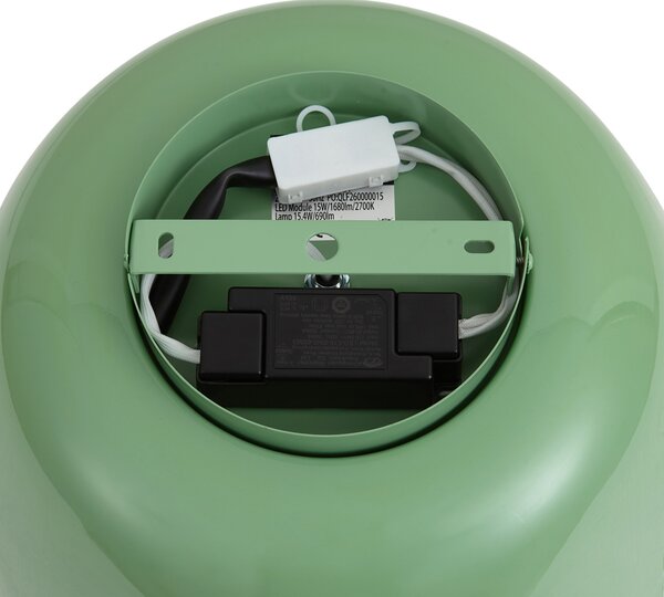 Plafonieră retro verde cu interior alb - Vera
