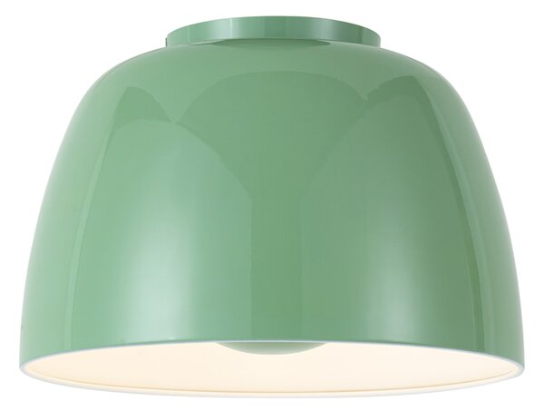 Plafonieră retro verde cu interior alb - Vera