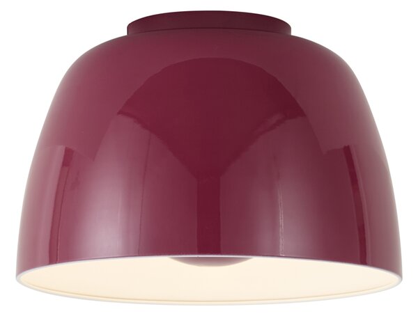 Lampă de tavan retro roșie cu interior alb, inclusiv LED reglabil în 3 trepte - Vera