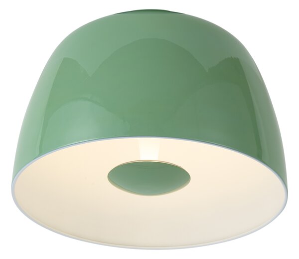 Plafonieră retro verde cu interior alb - Vera